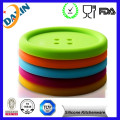 Button Shape Silicone Coffee Cup Mat